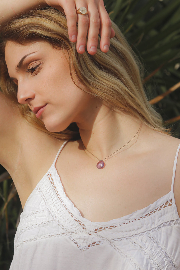 Amethyst Cord Necklace