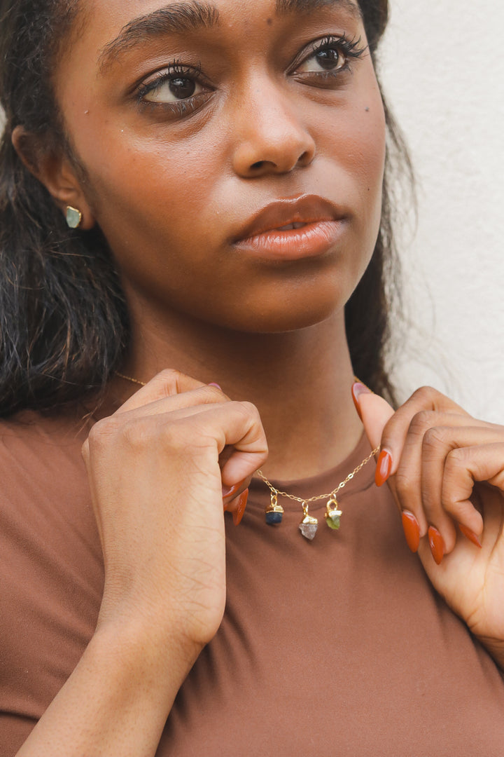 Birthstone Droplet Necklace