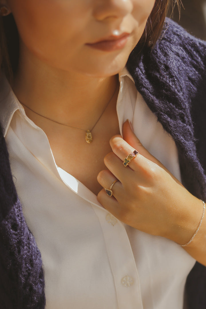 Fossilized Coral Cord Necklace