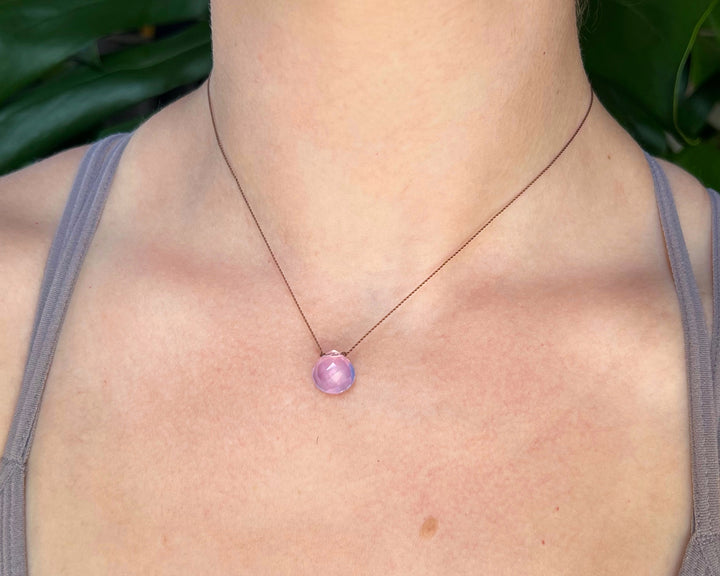 Lavender Quartz Cord Necklace