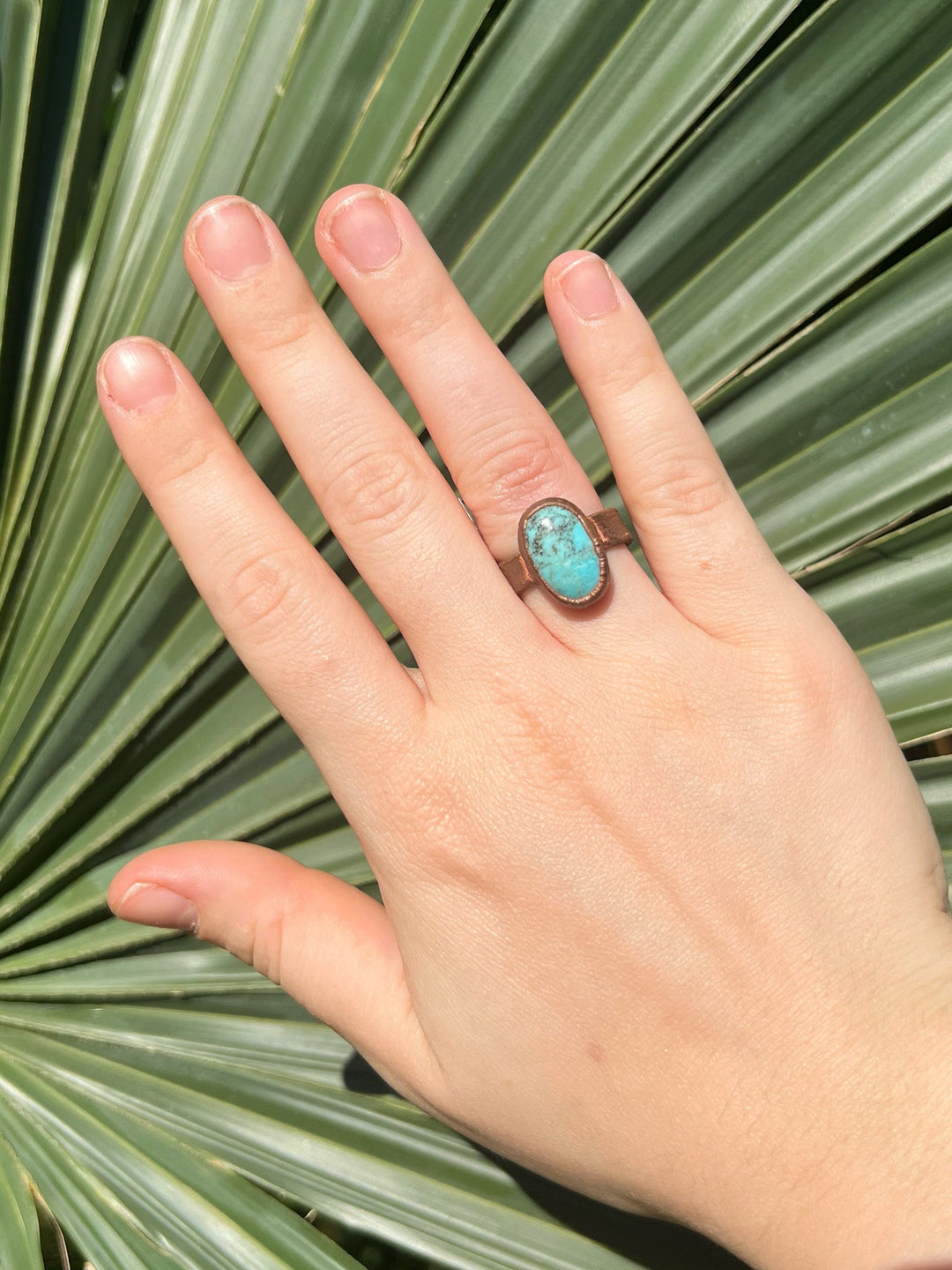 OOAK Sonoran Turquoise Ring - Size 8