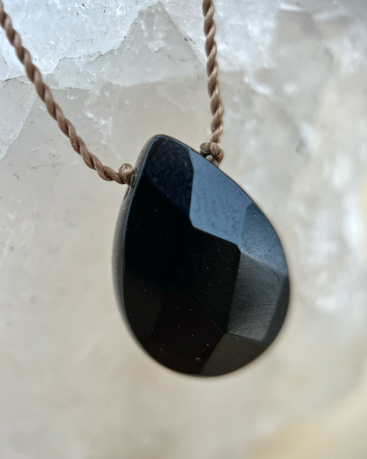 Onyx Cord Necklace