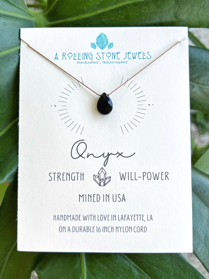 Onyx Cord Necklace