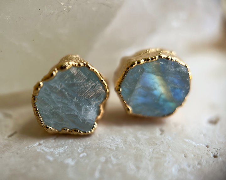 Moonstone Studs