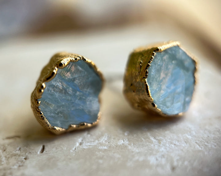 Moonstone Studs