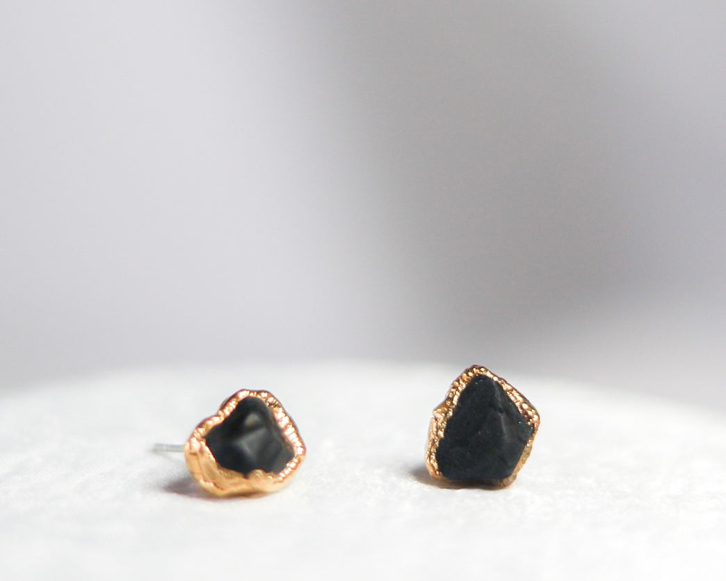 Black Spinel Studs – A Rolling Stone Jewels