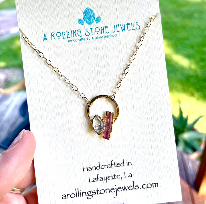 CUSTOM BIRTHSTONE PENDANT NECKLACE