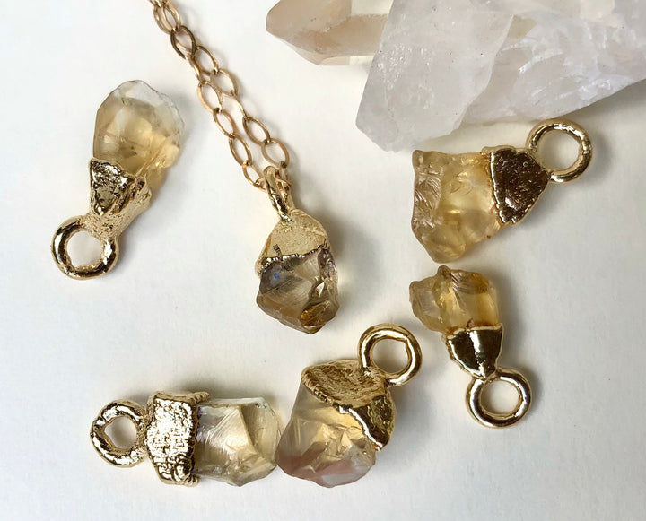 Citrine Drop Necklace