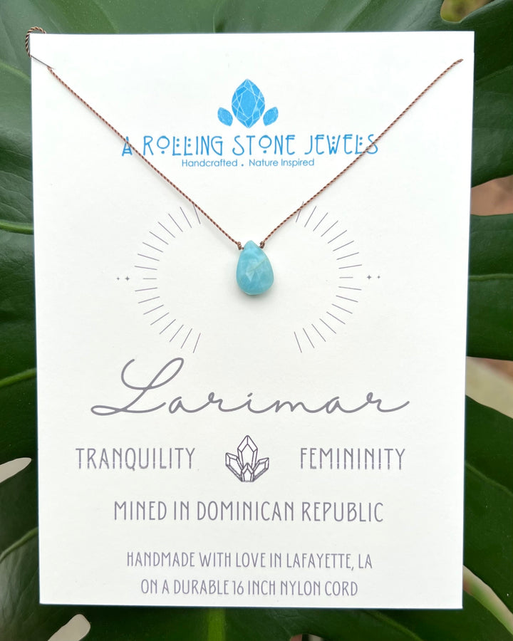 Larimar Cord Necklace