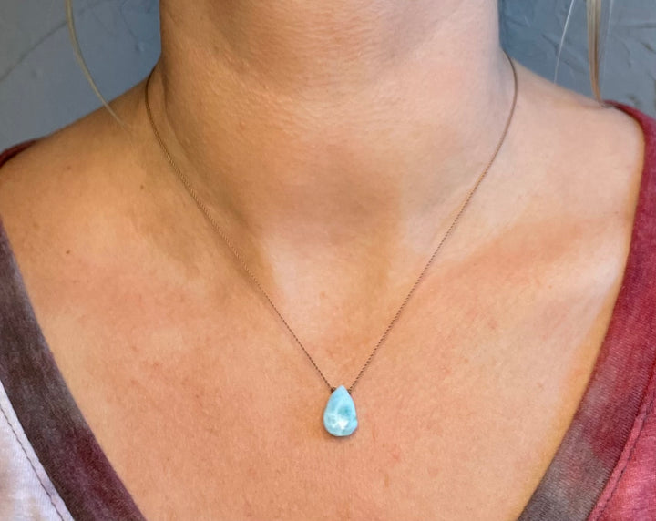 Larimar Cord Necklace