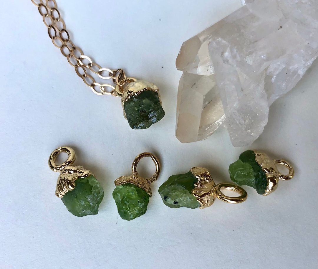 Peridot Drop Necklace