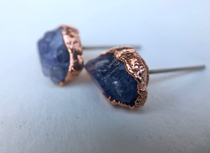 Tanzanite Studs // Copper