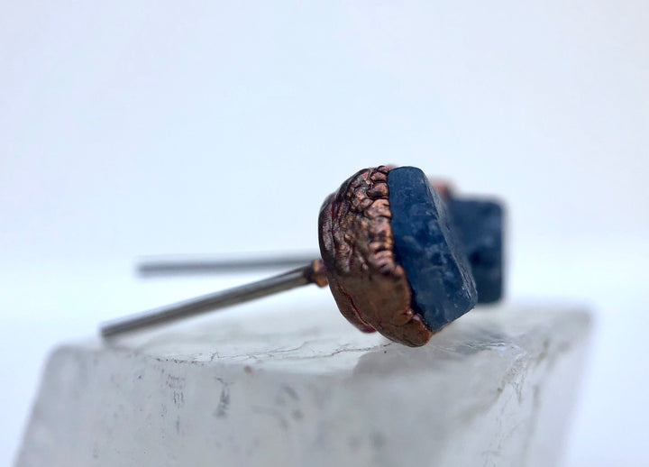 Sapphire Studs // Copper