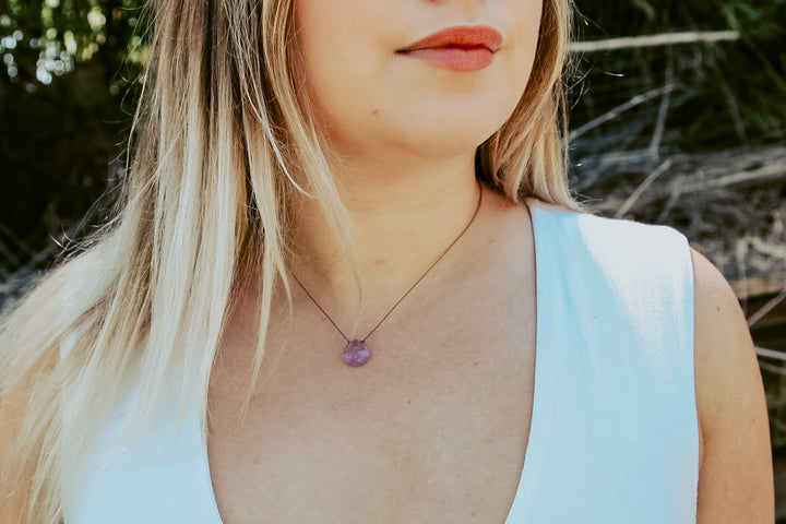 Amethyst Cord Necklace