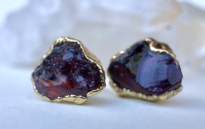 Garnet Studs