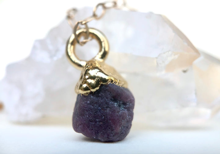 Ruby Drop Necklace