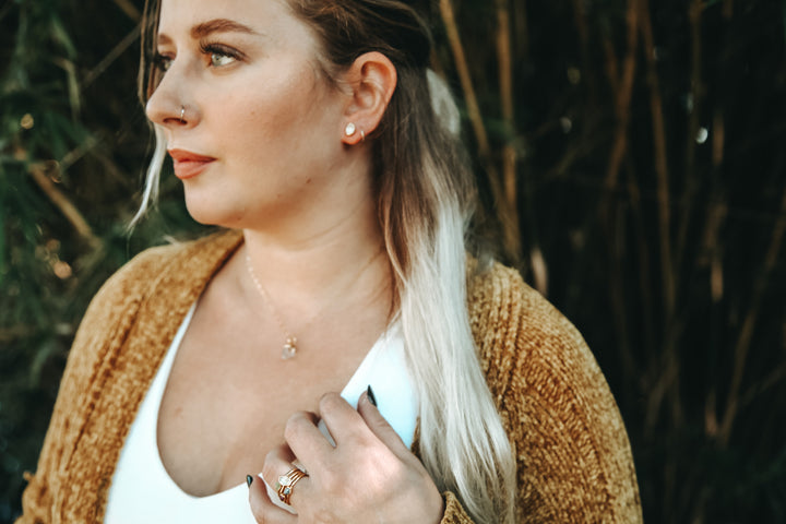 Herkimer Diamond Drop Necklace