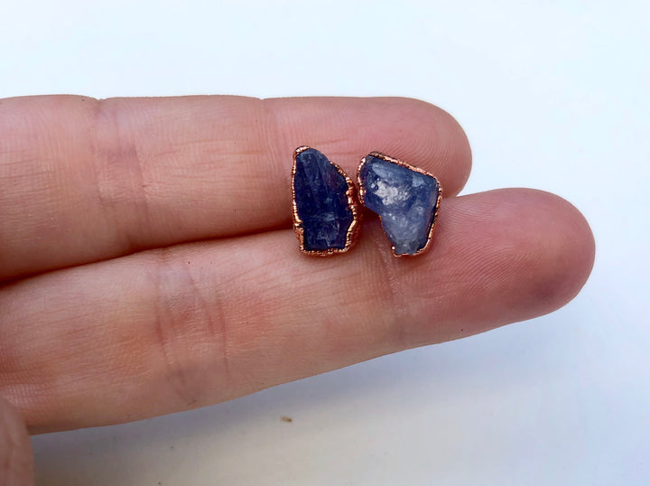 Tanzanite Studs // Copper