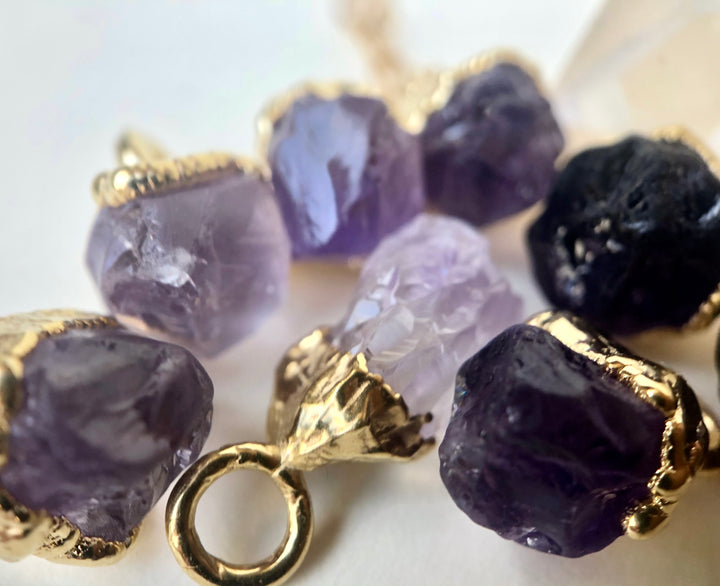 Amethyst Drop Necklace