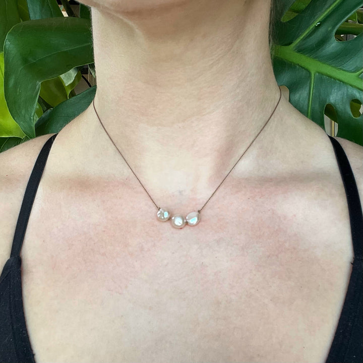 Pink Keshi Pearl Cord Necklace