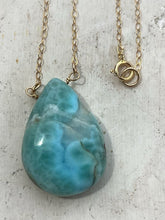 Load image into Gallery viewer, Dominican Larimar Pendant Necklace