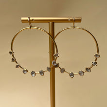 Load image into Gallery viewer, Sunburst Earrings - Herkimer Diamond