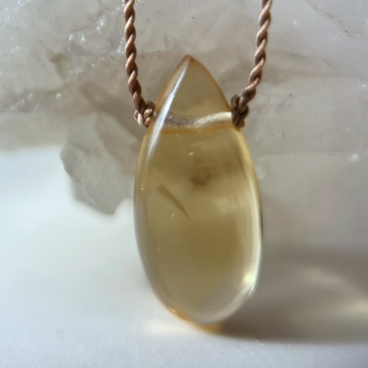 Citrine Cord Necklace