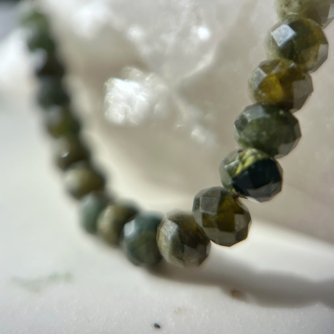 Tourmaline Beaded Cord Necklace