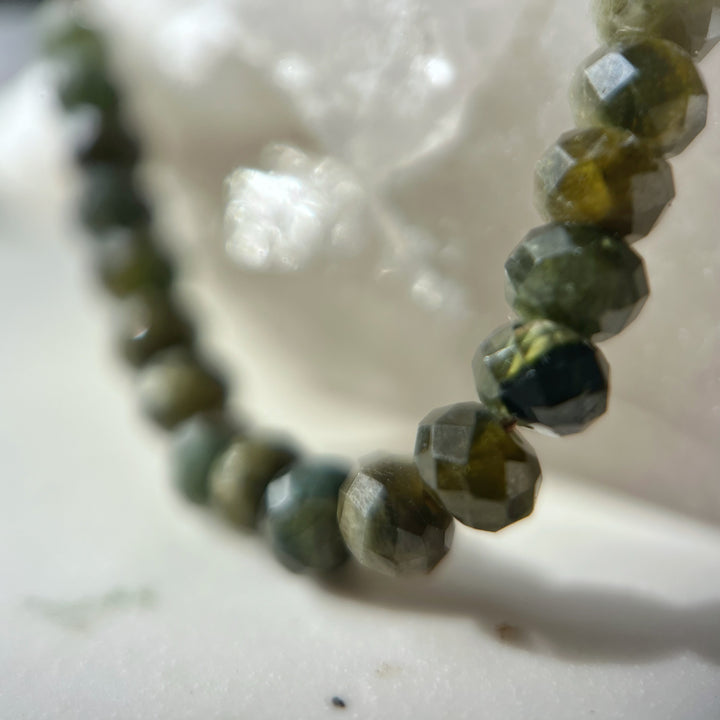 Tourmaline Beaded Cord Necklace