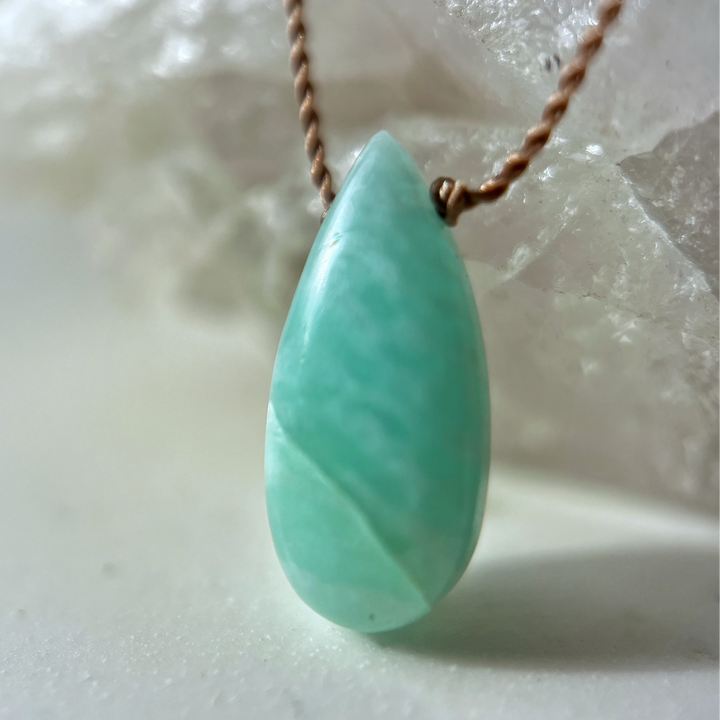 Amazonite Cord Necklace