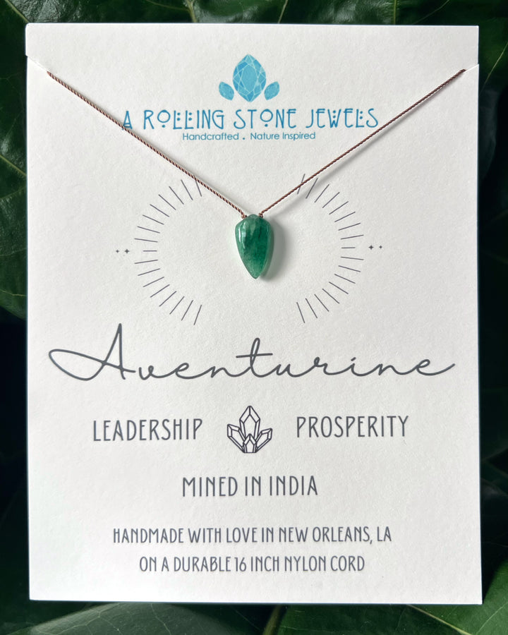 Aventurine Cord Necklace