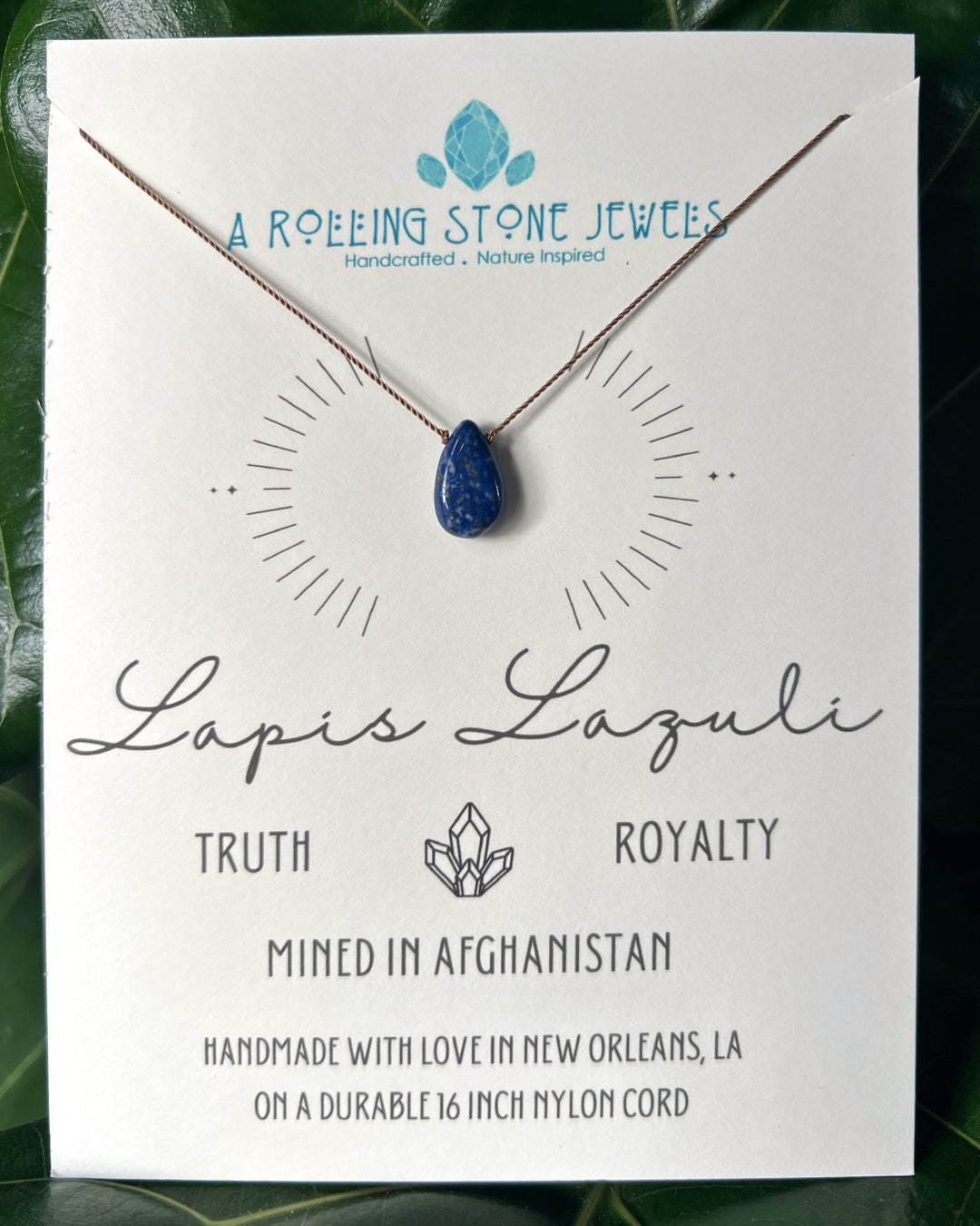 Lapis Lazuli Cord Necklace