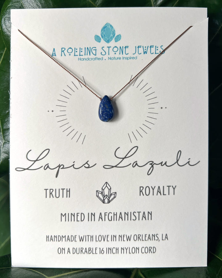 Lapis Lazuli Cord Necklace