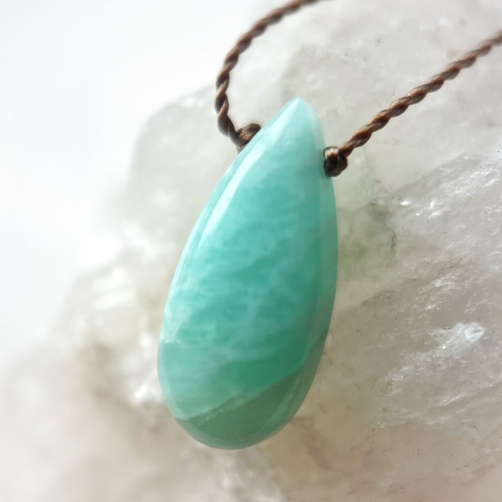 Amazonite Cord Necklace