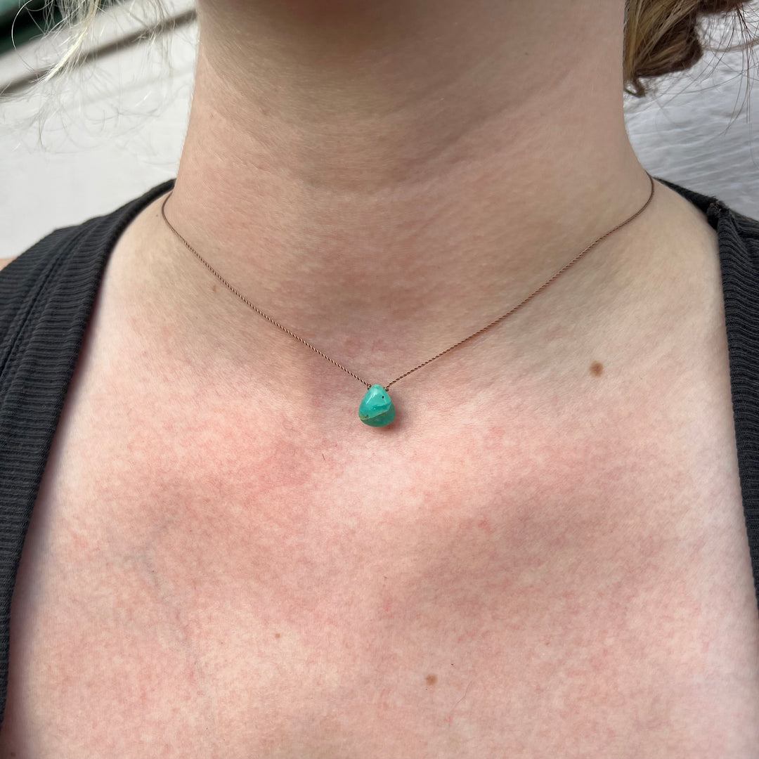 Peruvian Opal Cord Necklace
