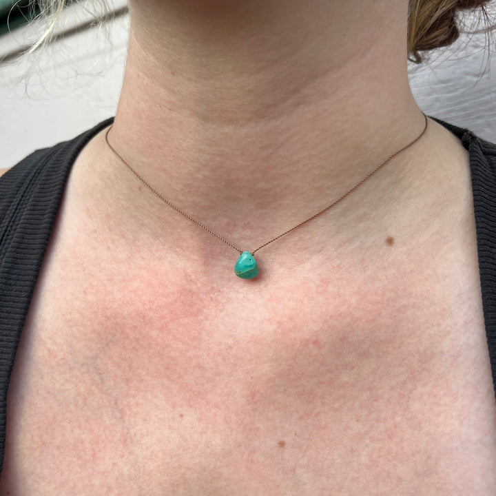 Peruvian Opal Cord Necklace
