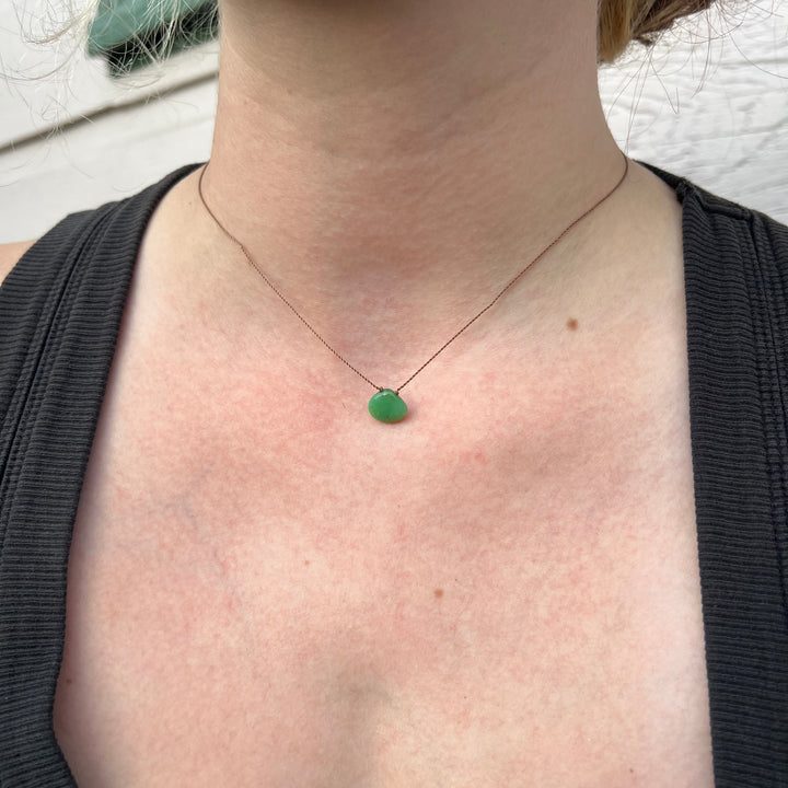 Chrysoprase Cord Necklace