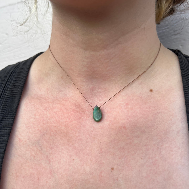 Ruby Zoisite Cord Necklace