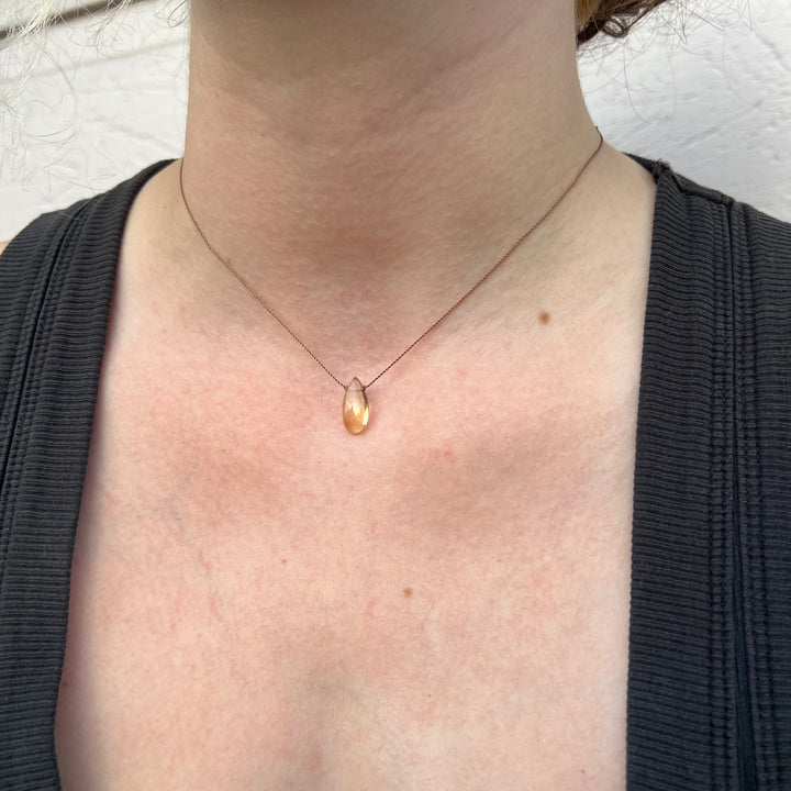 Citrine Cord Necklace
