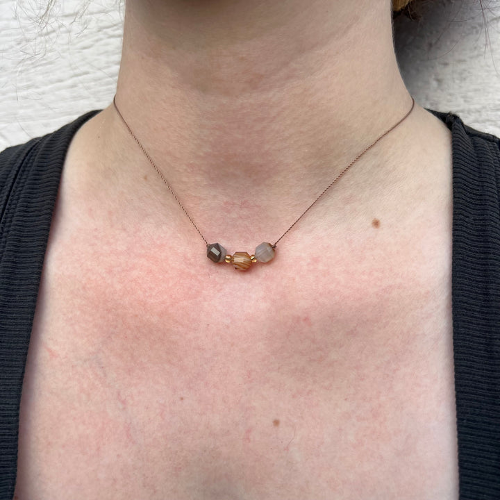 Botswana Agate Cord Necklace