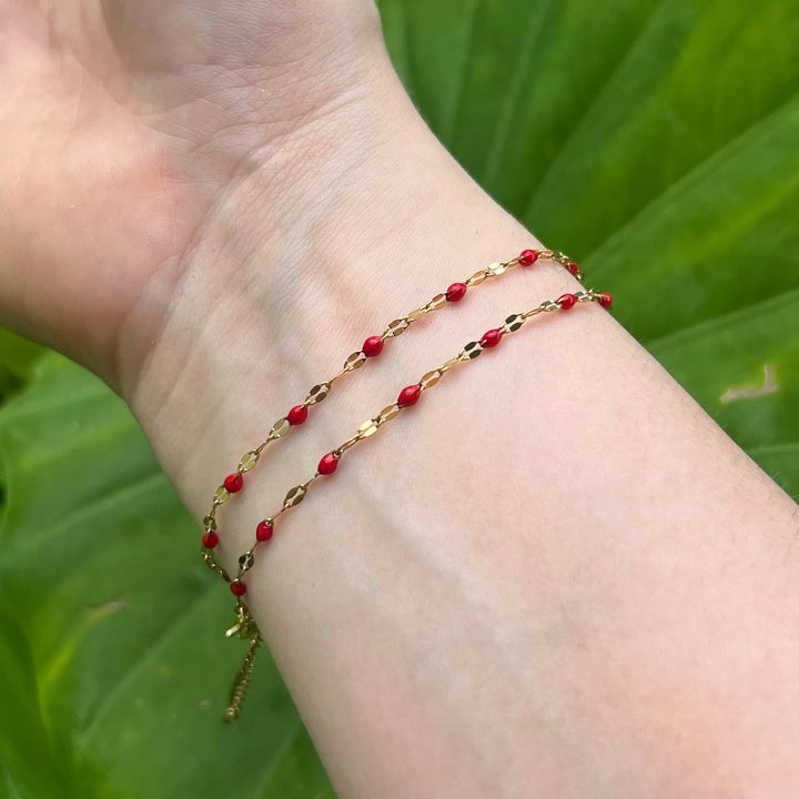 Coastal Choker - Hibiscus Red