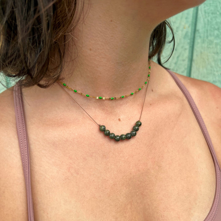 Serpentine Cord Necklace