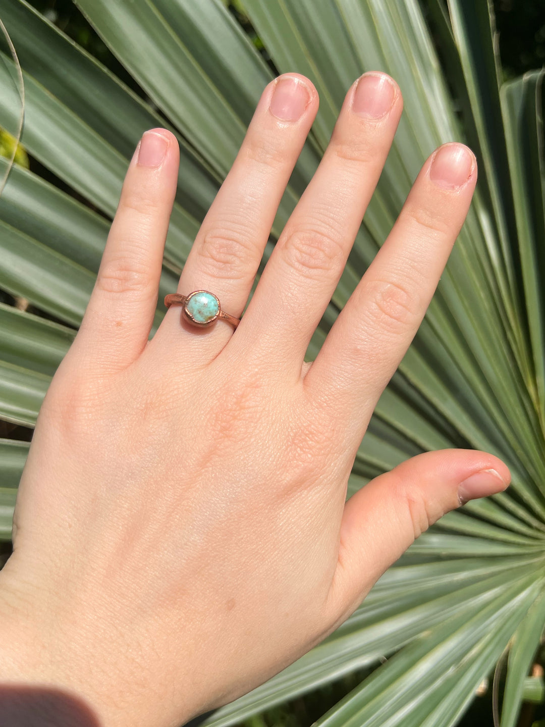 OOAK Sonoran Turquoise Ring - Size 7.5