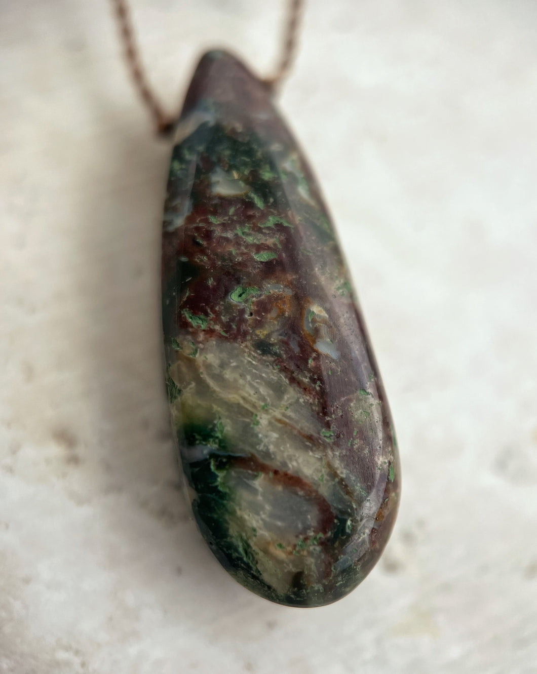 Zoisite Cord Necklace