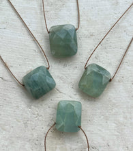 Load image into Gallery viewer, Aquamarine Large Cord Necklace