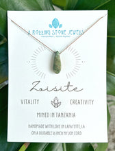 Load image into Gallery viewer, Zoisite Cord Necklace