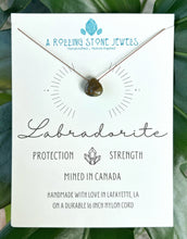 Load image into Gallery viewer, Labradorite Cord Necklace