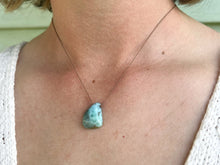 Load image into Gallery viewer, Larimar Large Freeform Cord Necklace