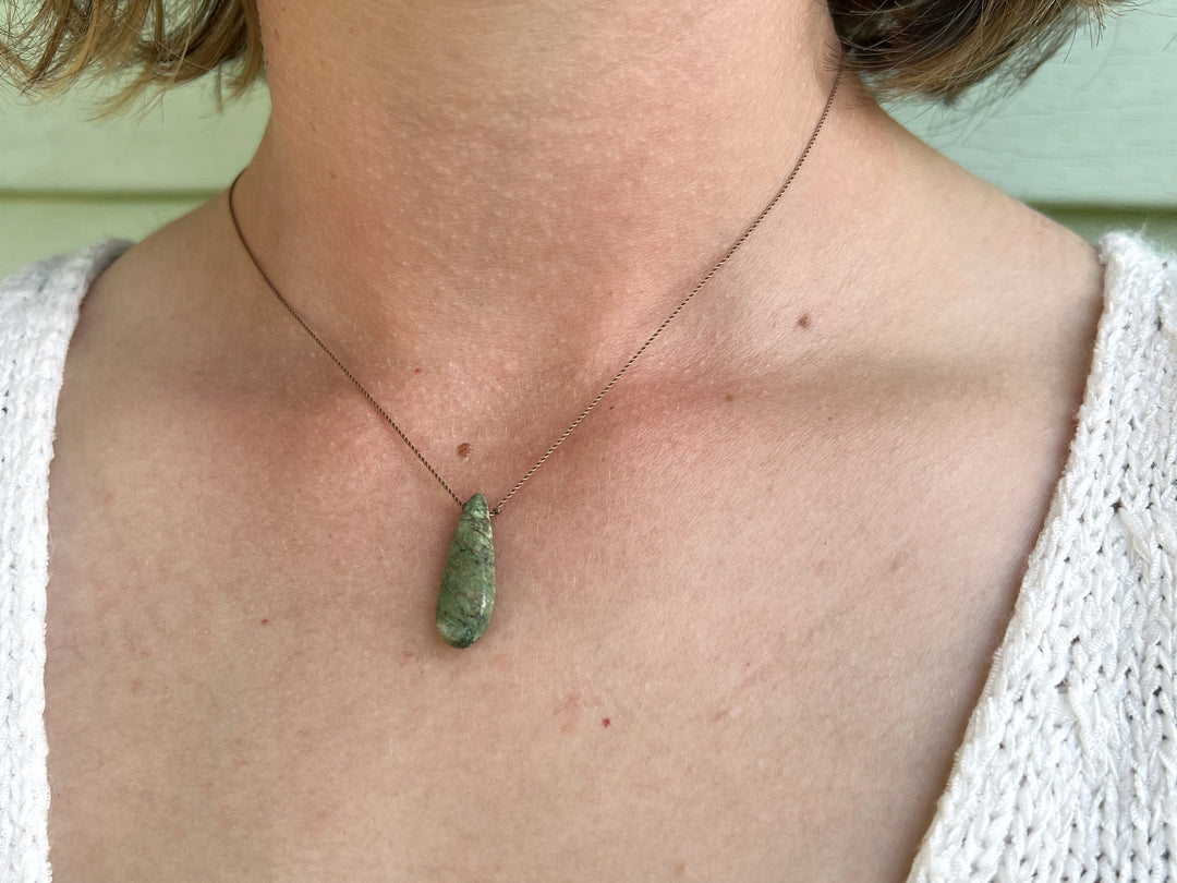 Zoisite Cord Necklace