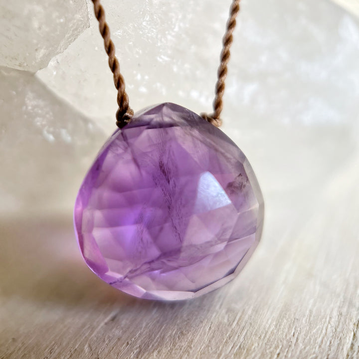 Amethyst Cord Necklace